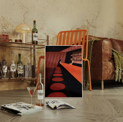 Midnight Cocktail Bar — Moody Modern Nightlife Wall Art Print