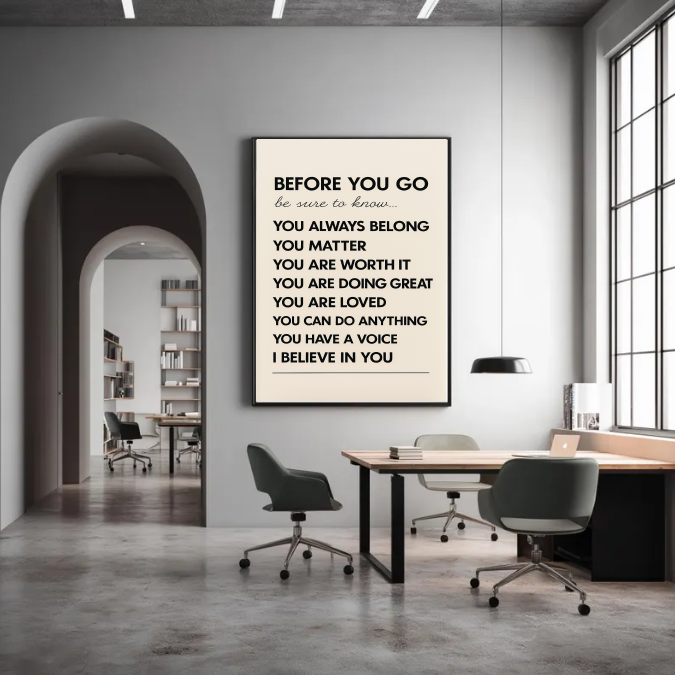 Encouragement Wall Art Printable - You Matter Affirmation Print, Classroom Motivational Decor, Boost Confidence Quote Poster