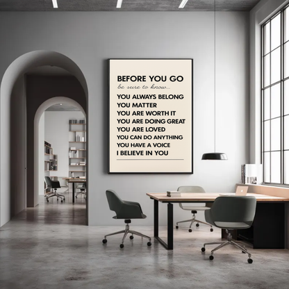 Encouragement Wall Art Printable - You Matter Affirmation Print, Classroom Motivational Decor, Boost Confidence Quote Poster