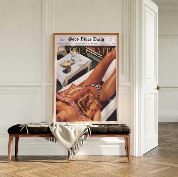 La Dolce Vita — Italian Summer Glamour Vintage Fashion Art Print