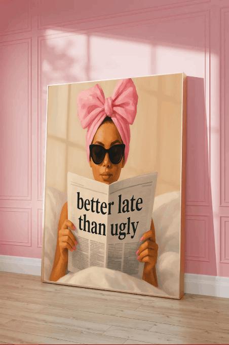 Glam Fashion Quote Art Print: Chic Vanity Decor (Digital Download)