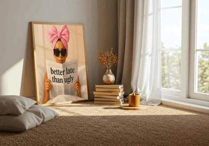 Glam Fashion Quote Art Print: Chic Vanity Decor (Digital Download)