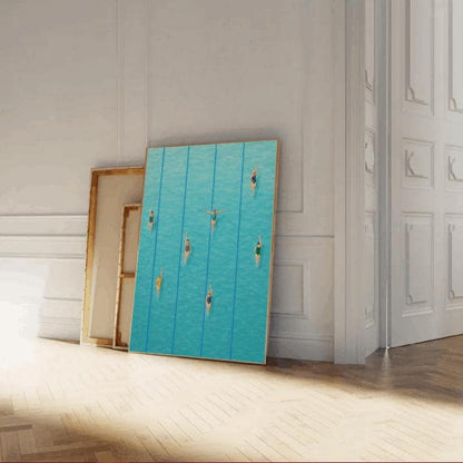 Swimmers Pool Art: Minimalist Summer Wall Decor (Digital Download)