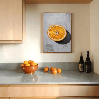 Orange Slice Print: Vibrant Citrus Kitchen Wall Art (Digital Download)