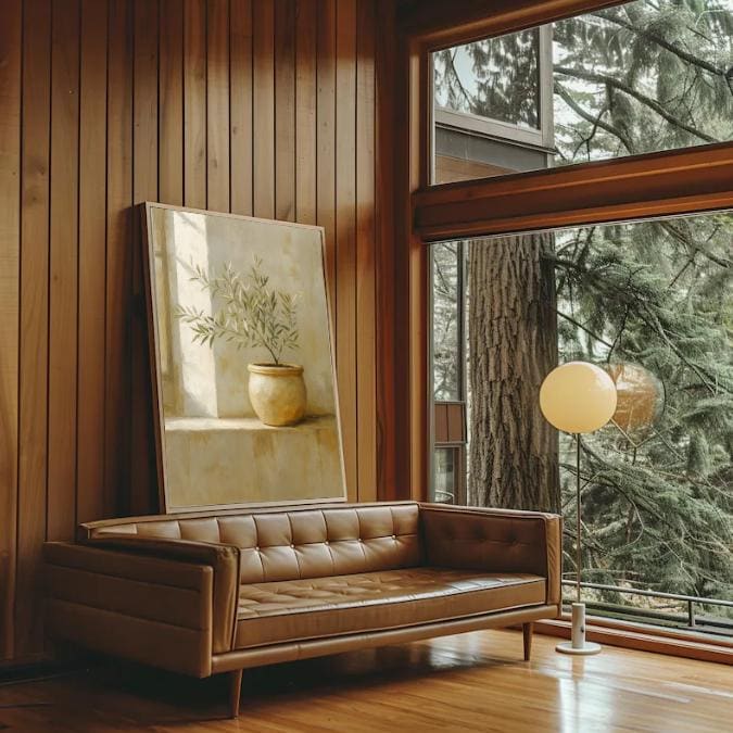 Olive Tree Painting: Rustic Still Life Botanical Print (Digital Download)