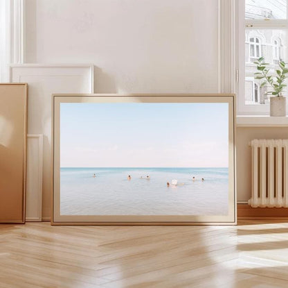 Minimalist Beach Photography Print | Calm Coastal Wall Art (Digital Download)