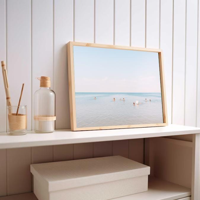 Minimalist Beach Photography Print | Calm Coastal Wall Art (Digital Download)