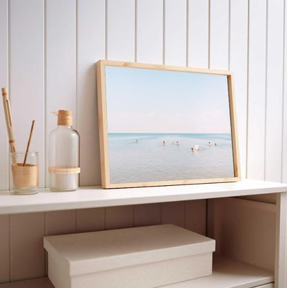 Minimalist Beach Photography Print | Calm Coastal Wall Art (Digital Download)