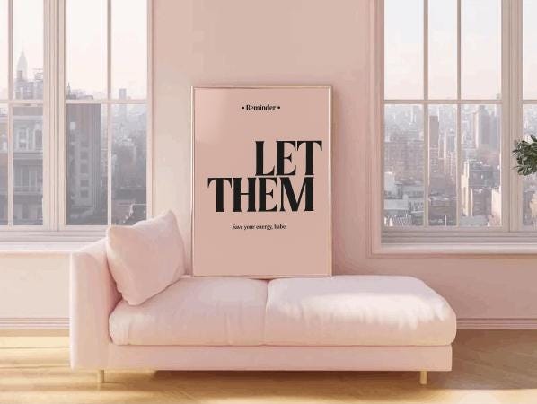 Let Them Save Your Energy Print | Modern Typography Wall Art (Digital Download)