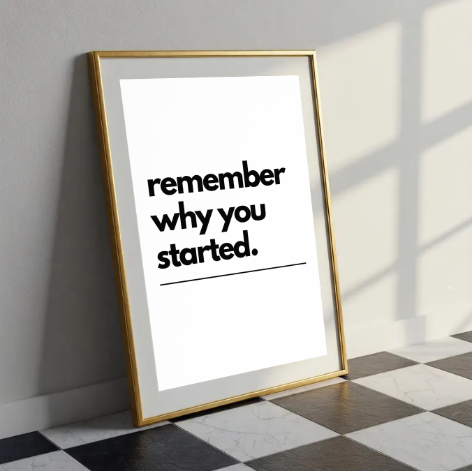 Inspirational Wall Art – Modern Minimal Quote Print, Productivity Office Poster