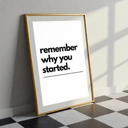 Inspirational Wall Art – Modern Minimal Quote Print, Productivity Office Poster