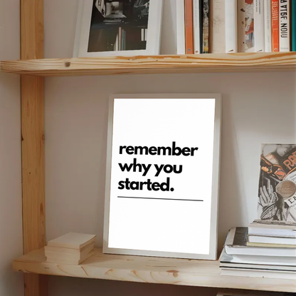 Inspirational Wall Art – Modern Minimal Quote Print, Productivity Office Poster