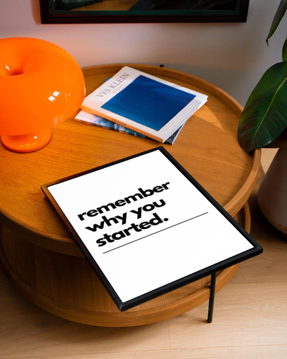 Inspirational Wall Art – Modern Minimal Quote Print, Productivity Office Poster