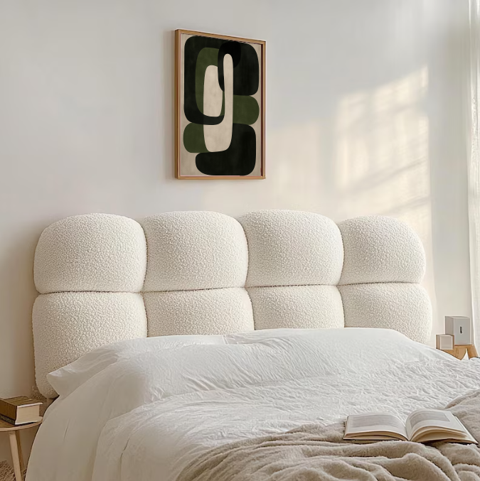 Mid Century Modern Art Print – Neutral Abstract Shapes, Minimal Geometric Wall Decor