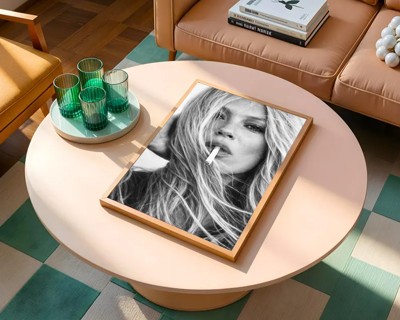 Black and White Woman Portrait Wall Art Print, Moody Fashion Photography, Minimalist Feminine Art