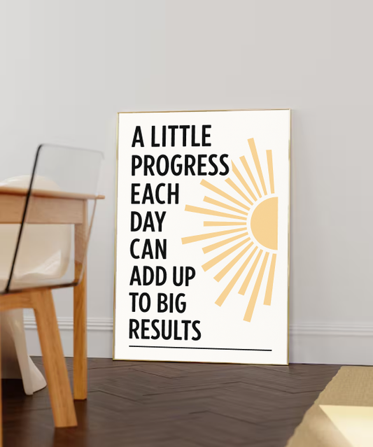Positive Affirmation Poster – Motivational Typography Print for Office & Home