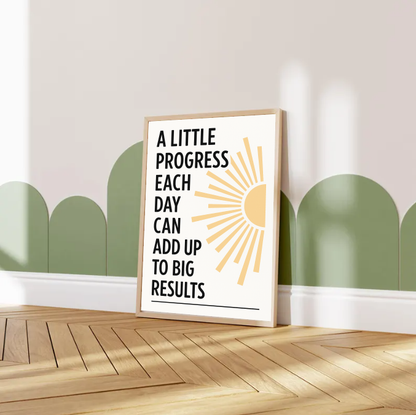 Positive Affirmation Poster – Motivational Typography Print for Office & Home