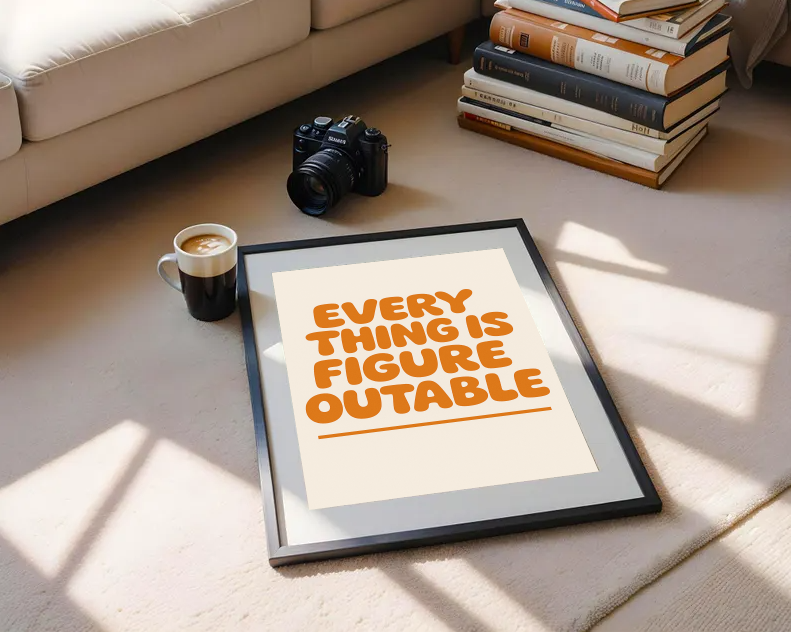 Retro Motivational Quote Printable –  Positive Affirmation Print, Encouragement Poster, Mental Health Decor