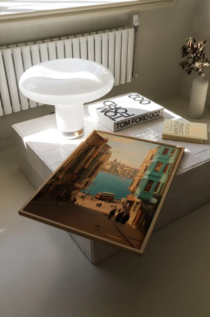 Golden Hour in Istanbul — Vintage European Cityscape Wall Art Print