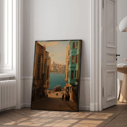 Golden Hour in Istanbul — Vintage European Cityscape Wall Art Print